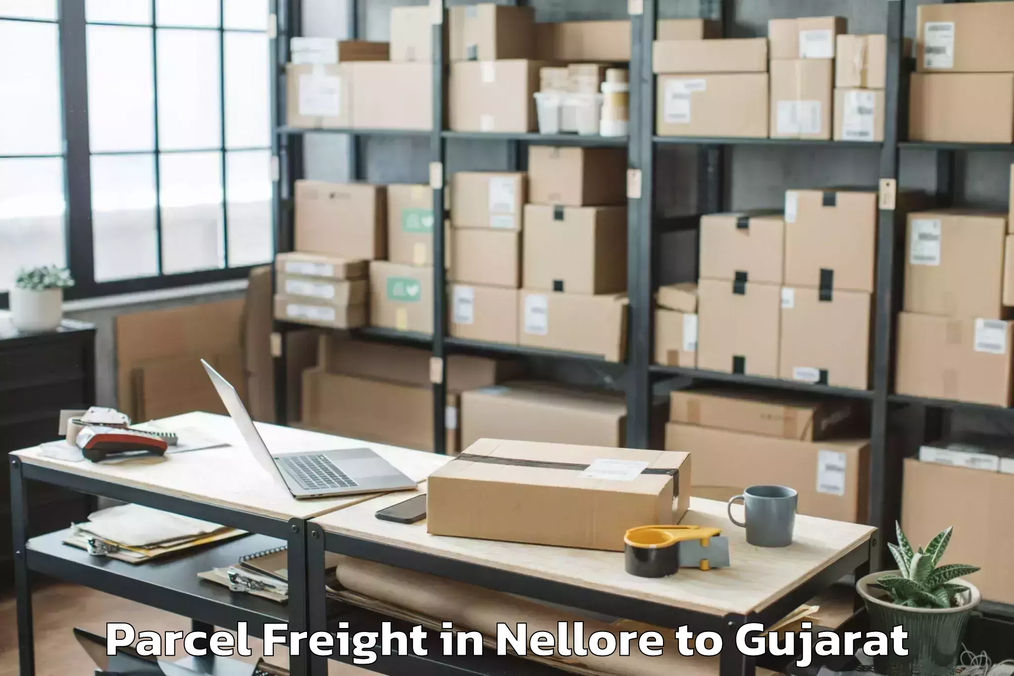 Nellore to Kadi Parcel Freight Booking